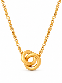 Saanvi Interlocked Circle Necklace product-only white-background studio image
