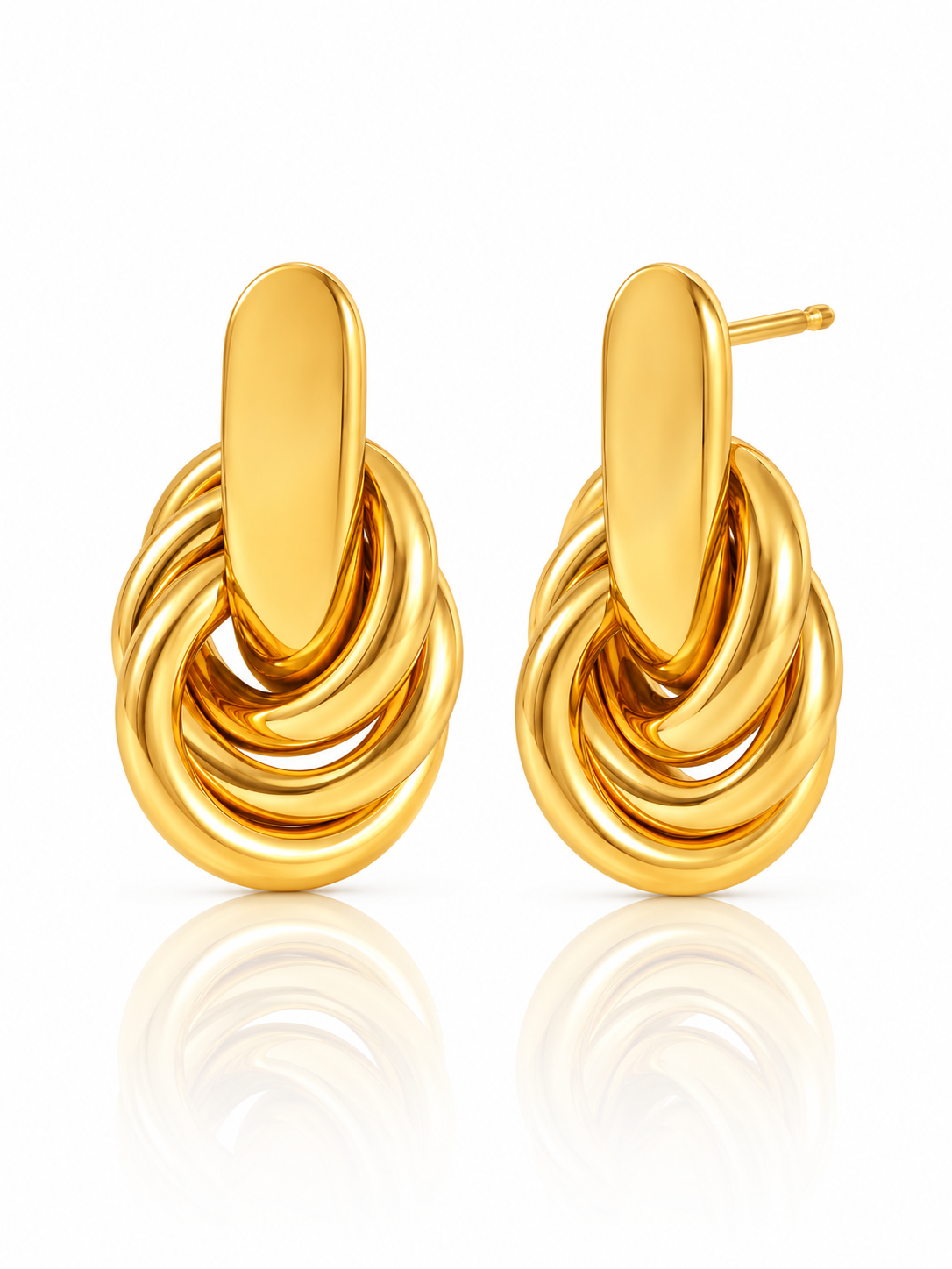 Inaya Intertwined Loop Earrings
