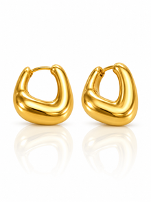 Avni Sculptural Huggie Earrings product-only white-background studio image