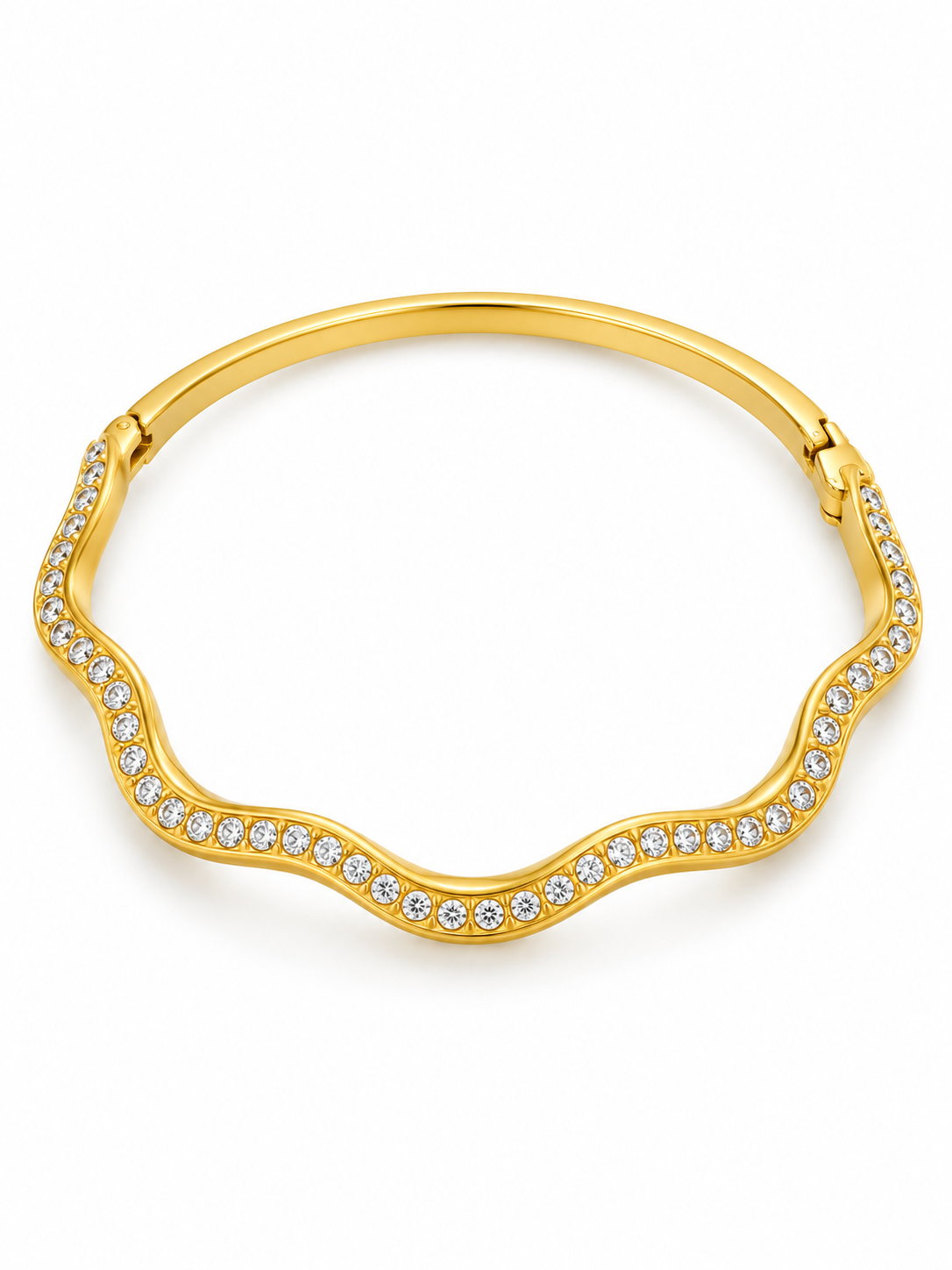 Veda Wave Zircon Bangle
