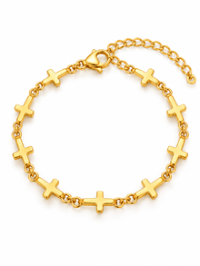 Sia Cross Station Bracelet product-only white-background studio image