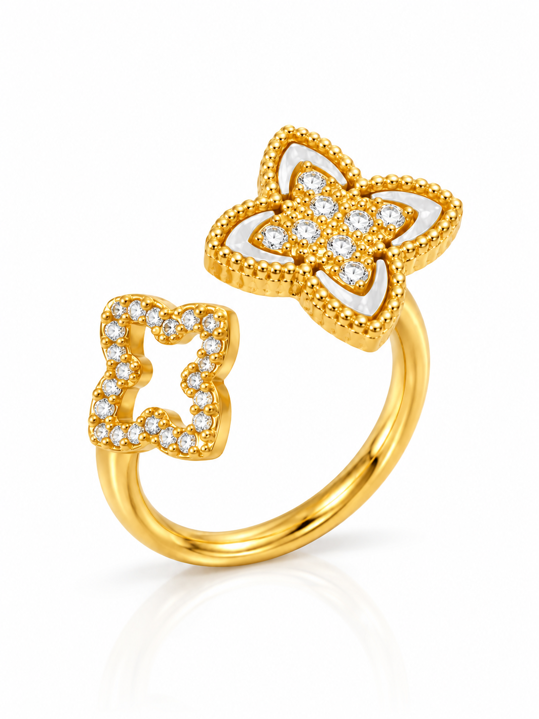 Ziya Twin Clover Ring