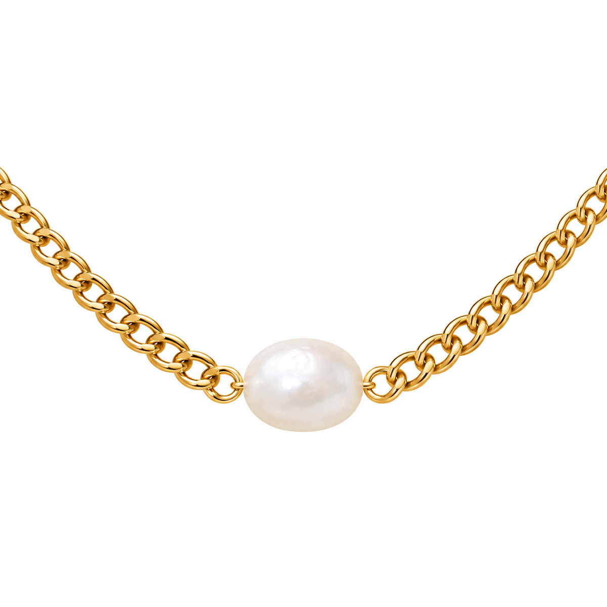 Naira Pearl Station Necklace