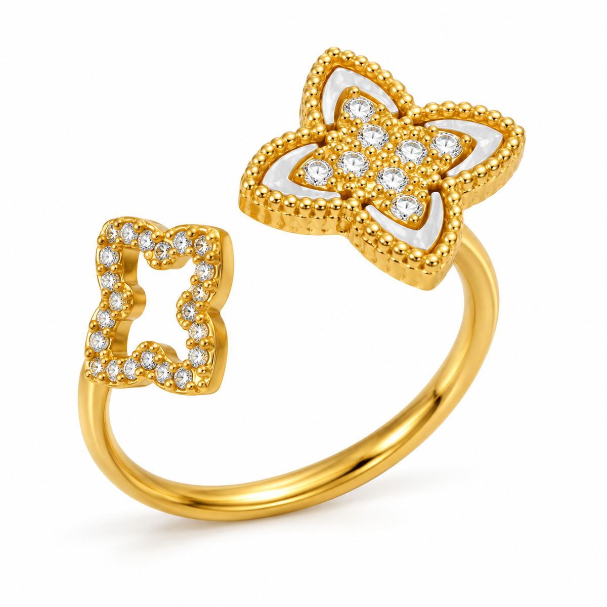 Ziya Twin Clover Ring